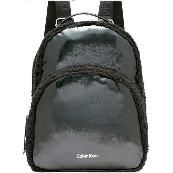 Calvin Klein Bags Nwtcalvin Klein Estelle Patent Leather Sherpa